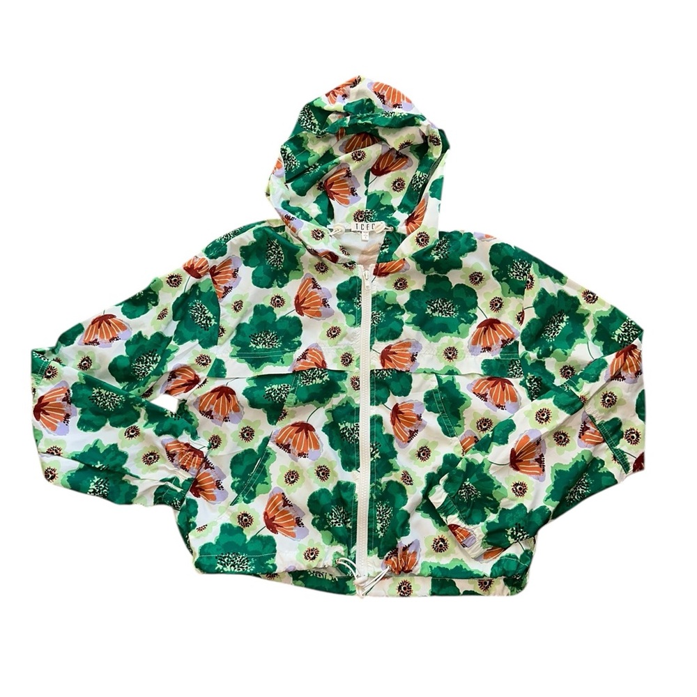 TCEC Botanical Print Light Weight- Green and Orange